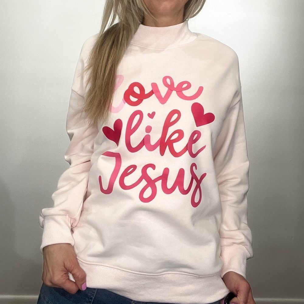 Blush & Bliss “Love Like Jesus” Sweatshirt
